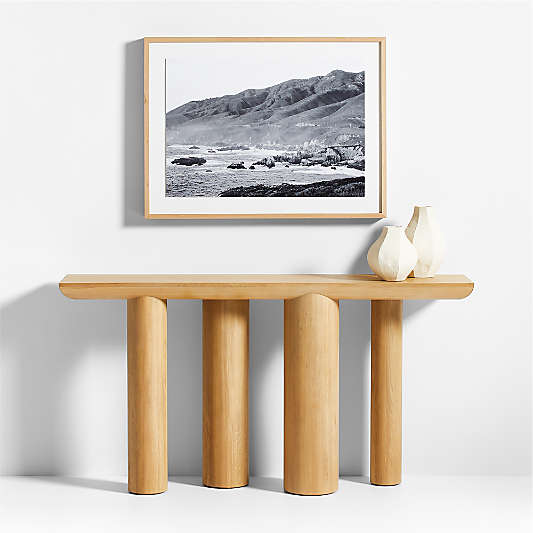 "Golden Coast I" by Wesley and Emma Teague Black and White Photograph 40"x30" Framed Wall Art Print