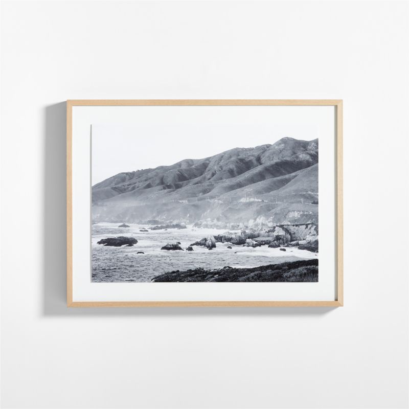 "Golden Coast I" by Wesley and Emma Teague Black and White Photograph  40"x30" Framed Wall Art Print