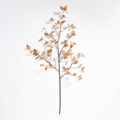 Faux Golden Yellow Leaf Branch 66"