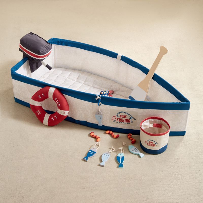 Wonder & Wise by Asweets Gone Fishing Boat Toddler Activity Toy - image 1 of 7