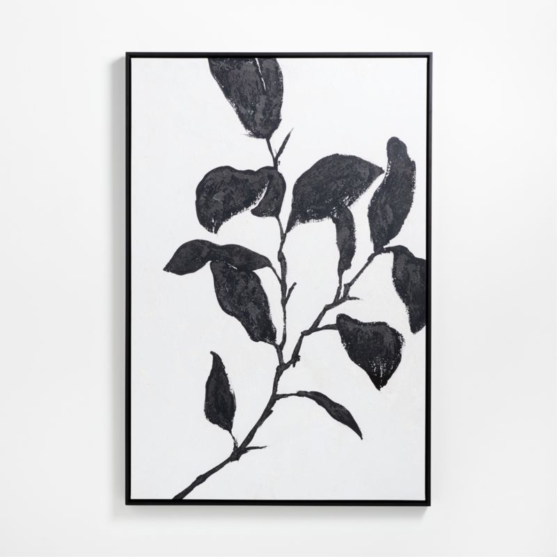 'Good Day' Framed Black and White Floral Wall Art Print 41.5