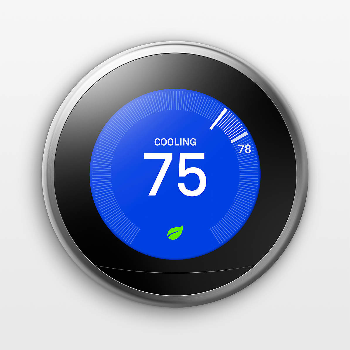 Google Nest Silver Thermostat + Reviews | Crate & Barrel