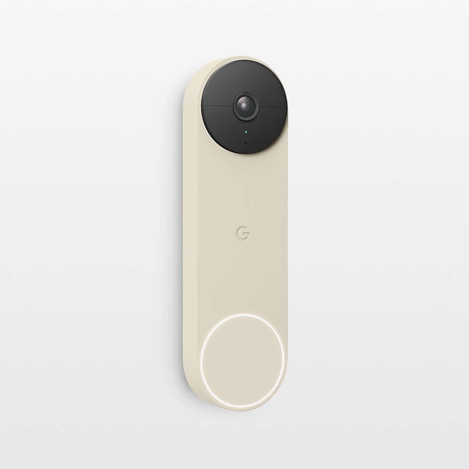 Google Nest Linen Wired Doorbell + Reviews Crate & Barrel