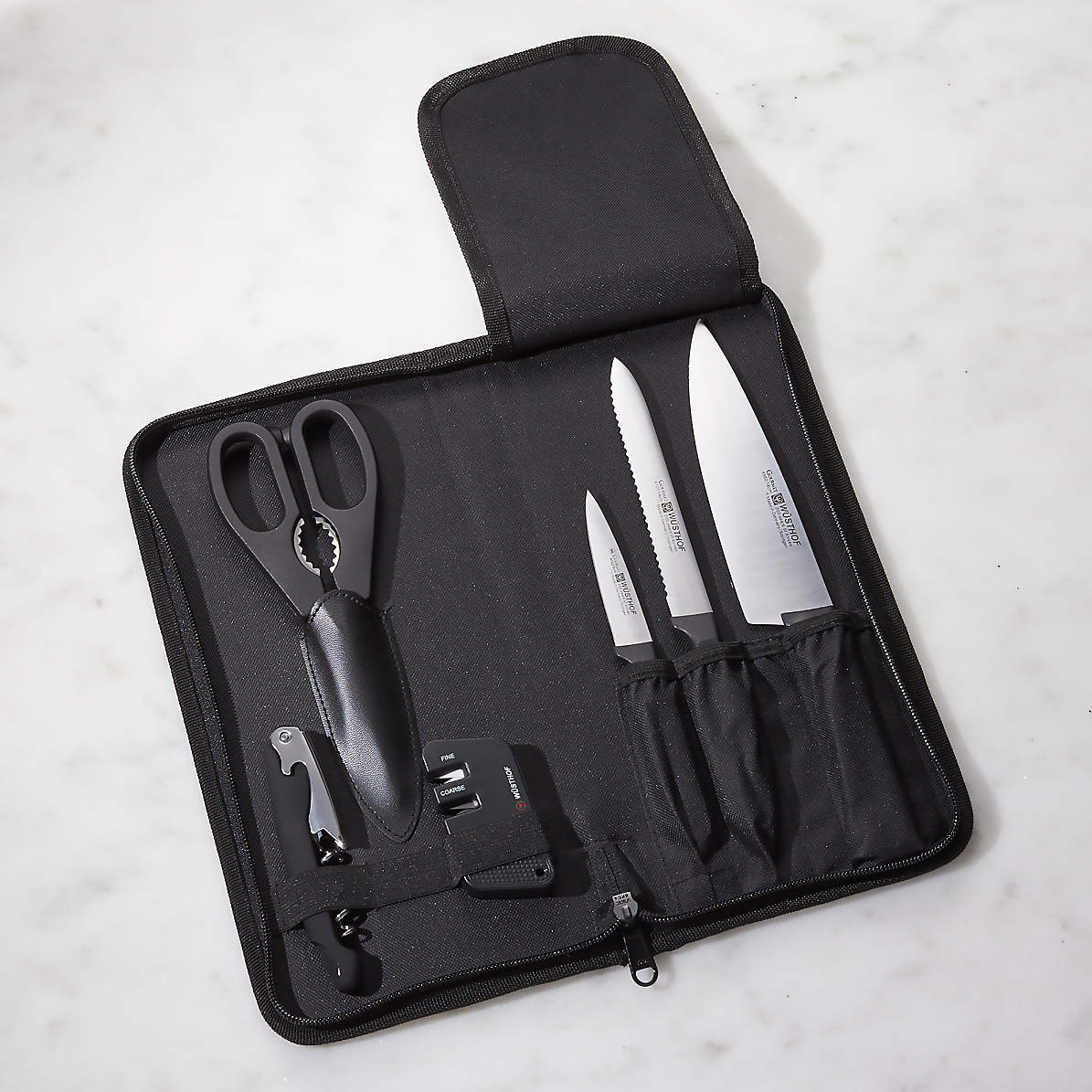 Wusthof Gourmet 7-Piece Traveler Knife Set at Swiss Knife Shop