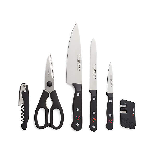 Wüsthof Gourmet Stamped 7-Piece In-Drawer Knife Set + Reviews