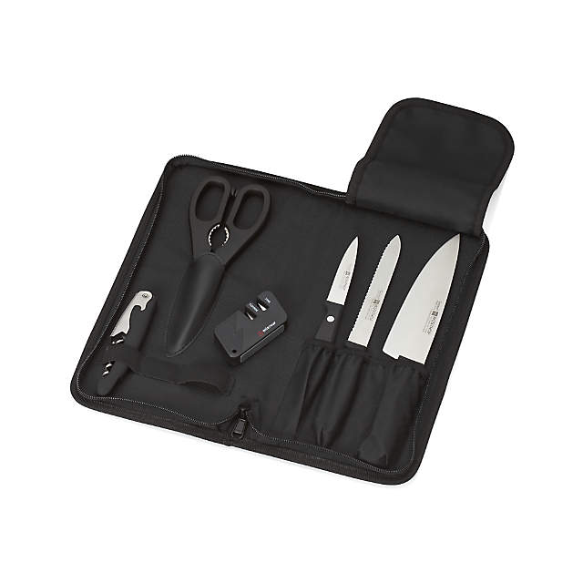 Wusthof Four Piece Wine and Cheese Set Gourmet, Black - Trademark Retail