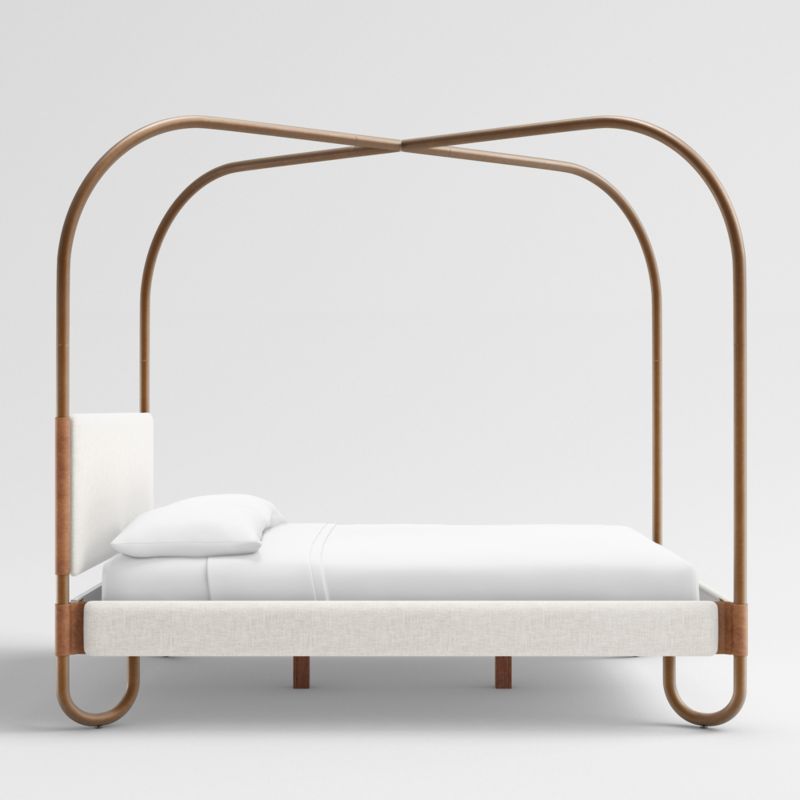 Gracia Queen Upholstered Canopy Bed