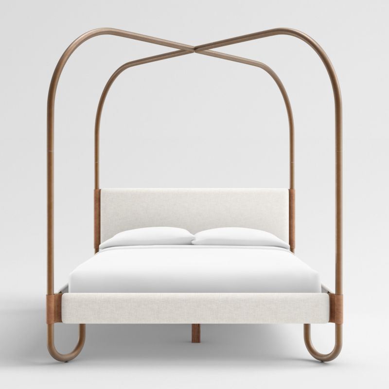 Gracia King Upholstered Canopy Bed + Reviews | Crate & Barrel Canada