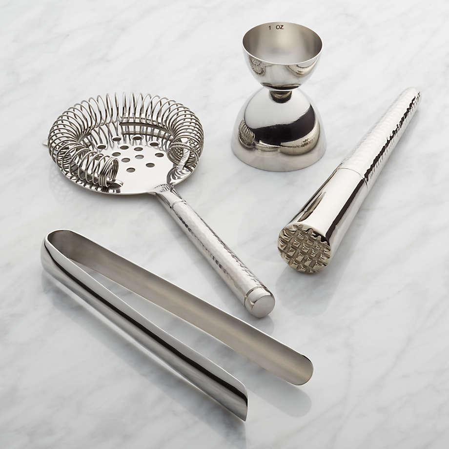 Graham 4-Piece Bar Tool Set + Reviews | Crate & Barrel