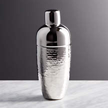 Graham Hammered Metal Cocktail Shaker | Crate & Barrel