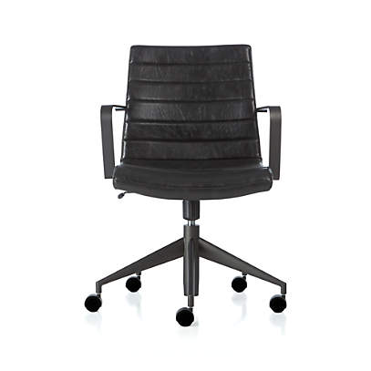 Graham Black Office Chair Reviews Crate Barrel