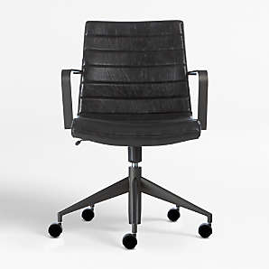 black office armchair