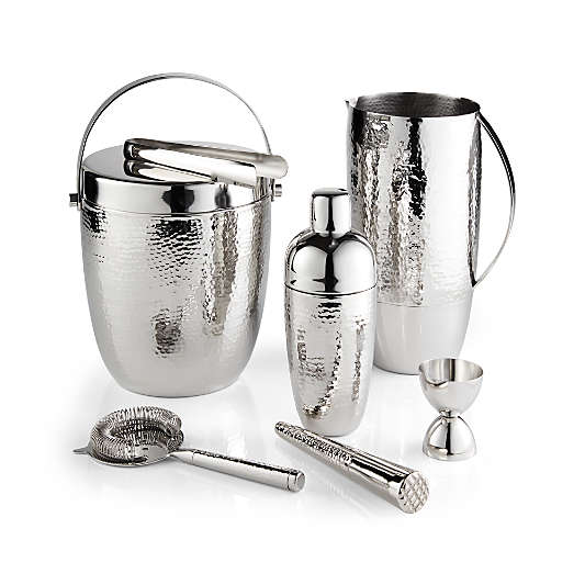 Graham Hammered Metal Ice Bucket