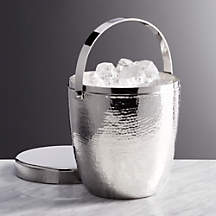 Graham Hammered Metal Ice Bucket + Reviews | Crate & Barrel