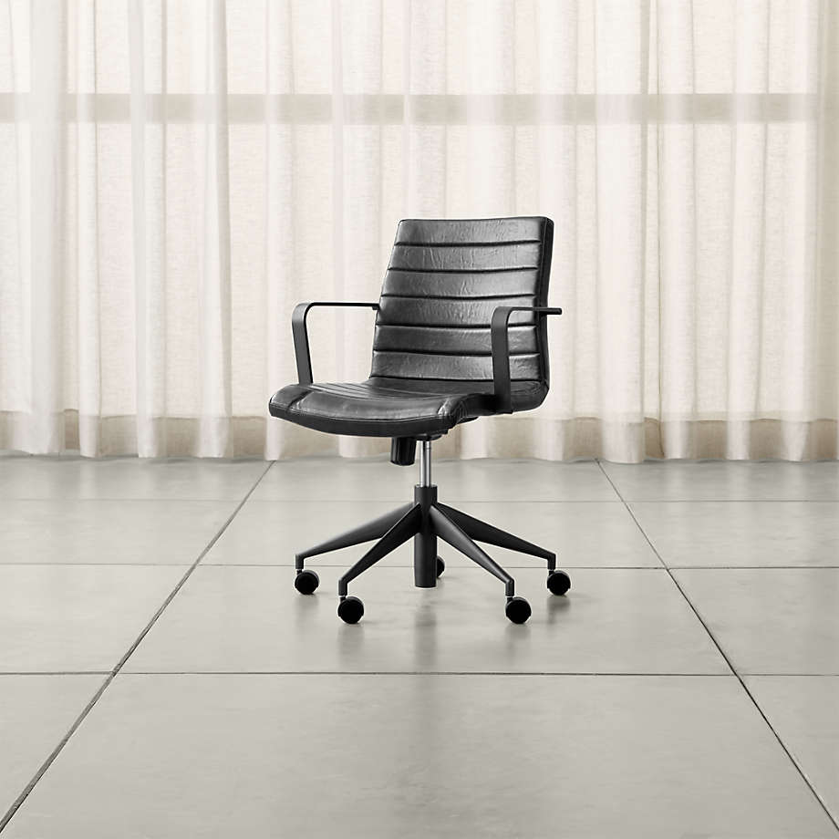 Graham Black Office Chair Reviews Crate Barrel