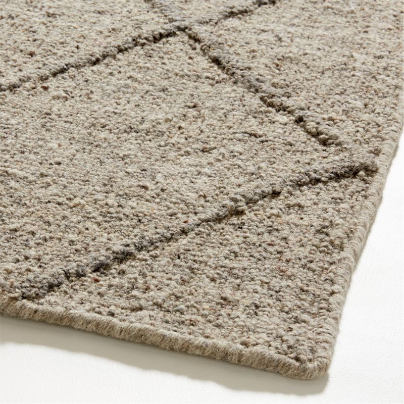 Granada Wool Handwoven Granite Grey Area Rug 10'x14' - image 4 of 5