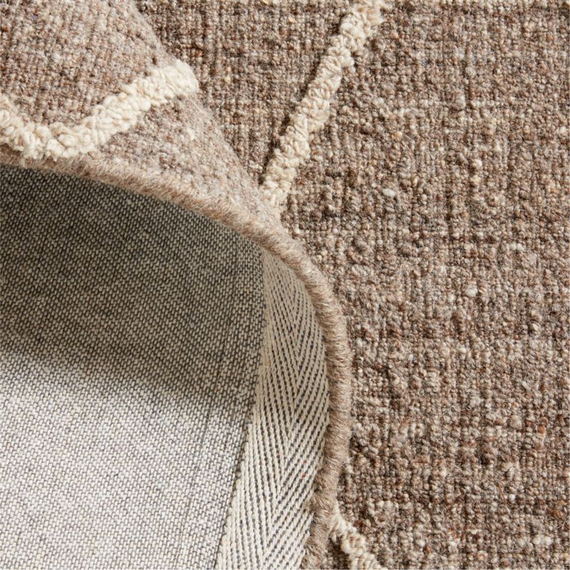 Granada Wool Handwoven Sandstone Brown Area Rug 10'x14' - image 6 of 8