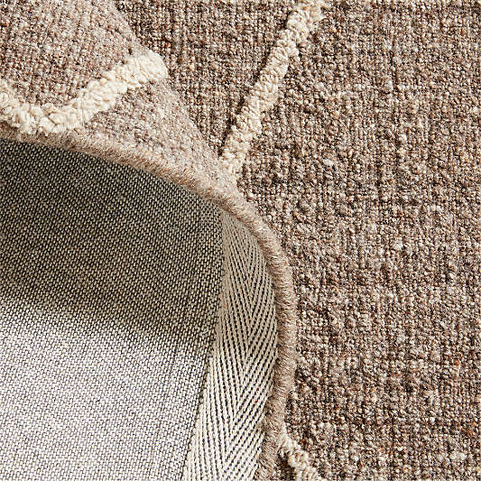 Granada Wool Handwoven Sandstone Brown Area Rug 10'x14'