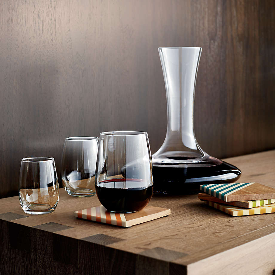 Aspen Stemless Wine Glasses | Crate & Barrel