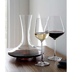 Camille 13-Oz. Long Stem Wine Glass - White + Reviews, Crate & Barrel