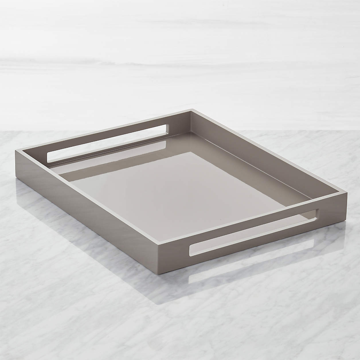 Grant Grey Serving Tray + Reviews Crate & Barrel Canada