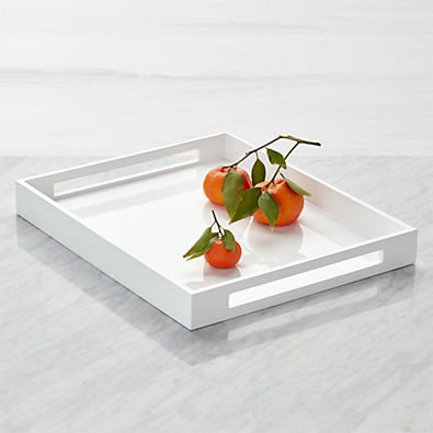View Grant White Serving Tray details