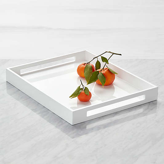 Grant White Serving Tray