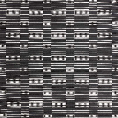 Graphic Stripe Black Hand Woven Flatweave Kids Performance 12"x18" Rug Swatch