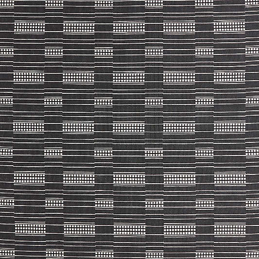 Graphic Stripe Black Handwoven Flatweave Kids Performance Area Rug 6'x9'