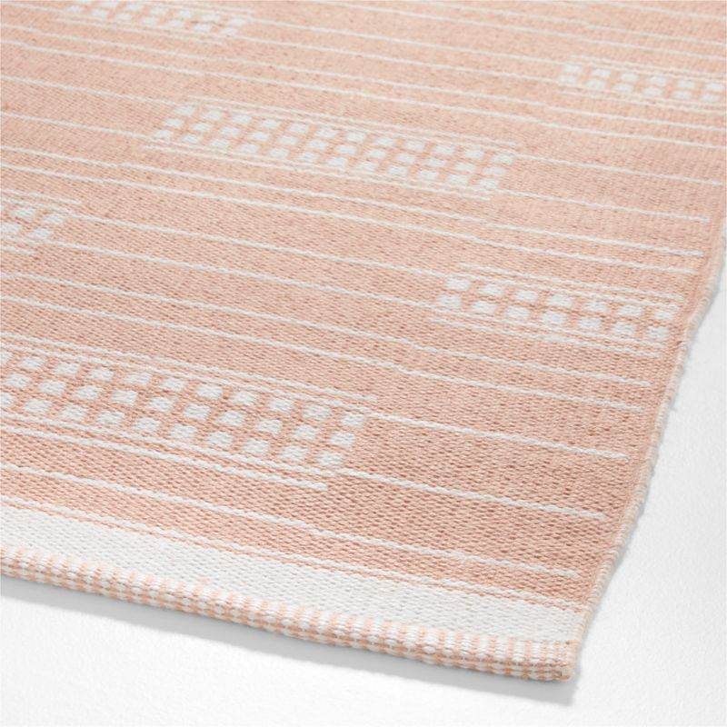 Graphic Stripe Elegant Pink Handwoven Flatweave Kids Performance Area Rug 5'x8' - image 2 of 4