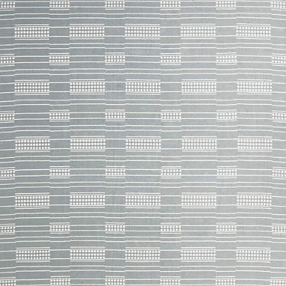 Graphic Stripe Mist Blue Hand Woven Flatweave Kids Performance 12"x18" Rug Swatch