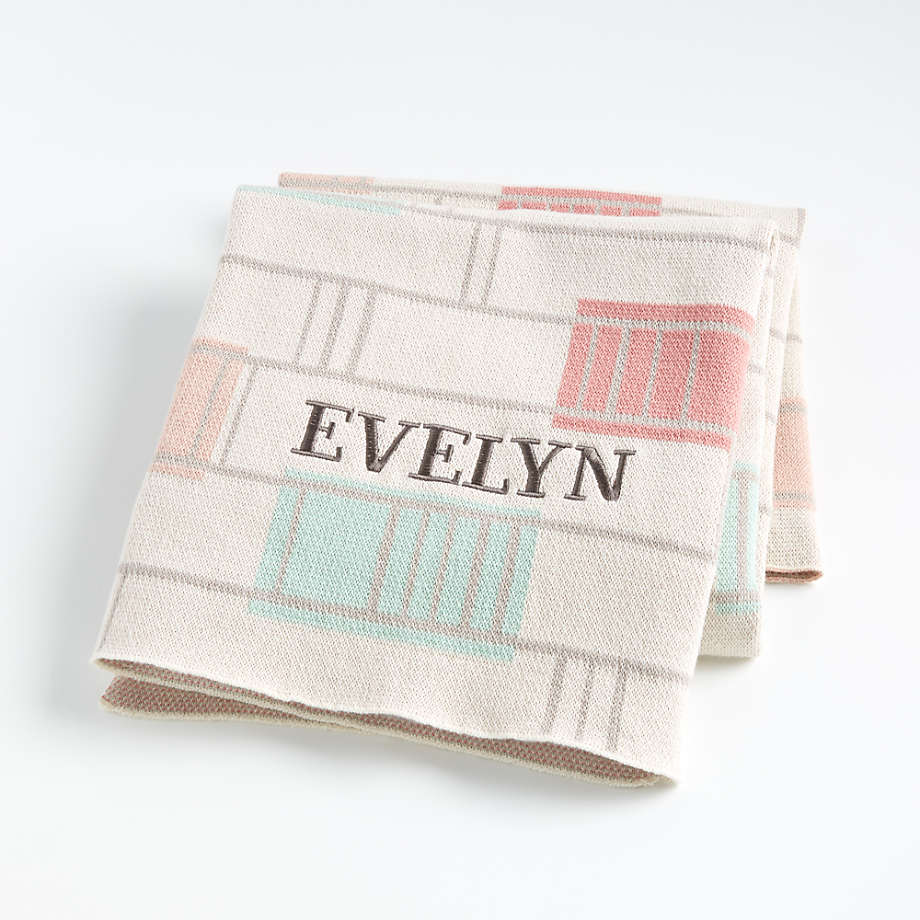 Pink Graphic Baby Stroller Blanket + Reviews Crate & Kids