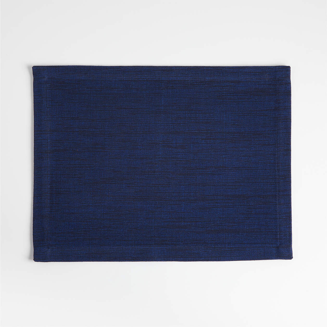 Aspen Navy Blue Cotton Placemat + Reviews Crate & Barrel