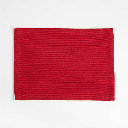 Grasscloth Ruby Cotton Placemat