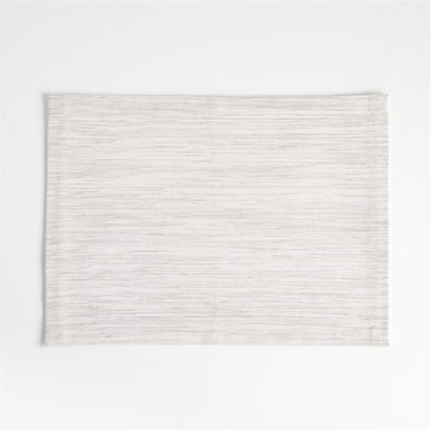 View Grasscloth White Cotton Placemats, Set of 8 details