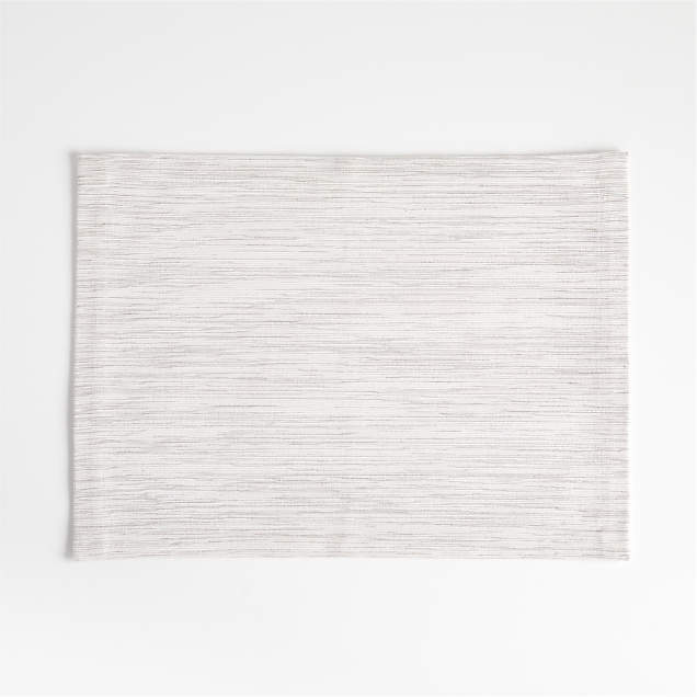 Aspen Crisp White Organic Cotton Placemat + Reviews | Crate & Barrel