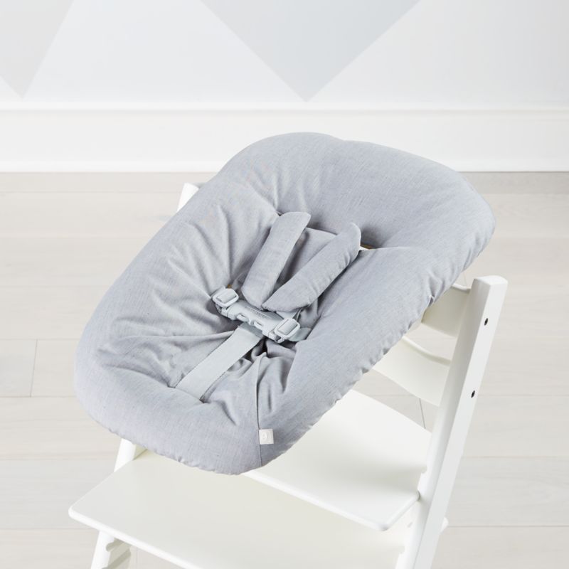 Stokke ® Tripp Trapp ® Complete Natural Wood Baby High Chair with Nordic Grey Cushion and Stokke Tray