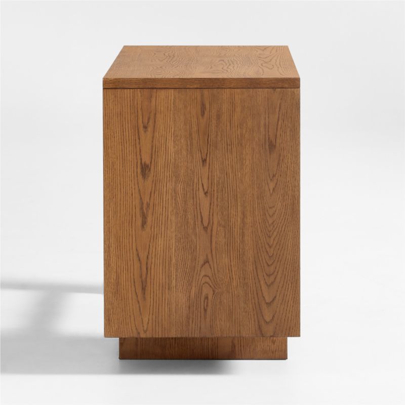 Grayson Medium Brown Oak Wood 3-Drawer Kids Desk - image 3 of 7