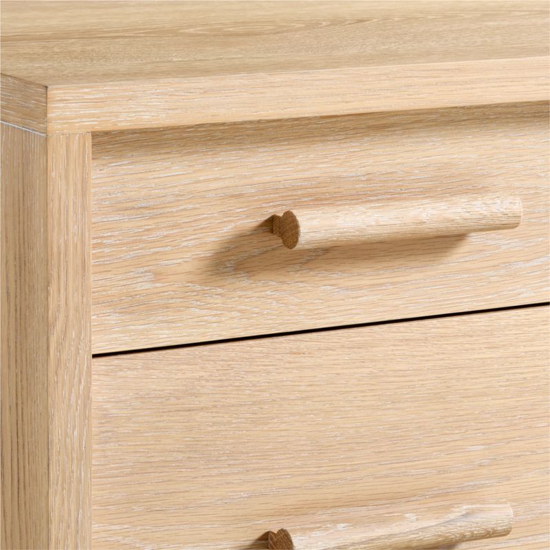 Grayson Natural Brown Oak Wood 3-Drawer Kids Desk - image 5 of 7