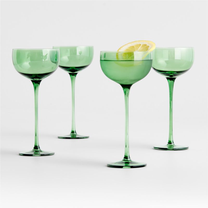 Green Aperitif Glasses, Set of 4 + Reviews Crate & Barrel