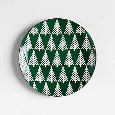 View Green Forest Holiday Salad Plate details