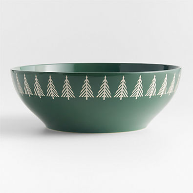 View Green Forest Holiday Serving Bowl details