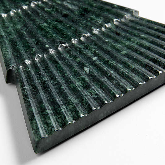 Green Marble Fluted Tree Trivet