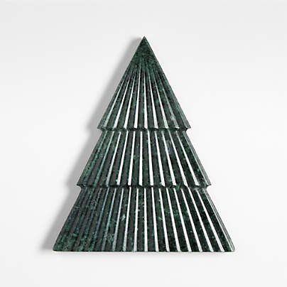 Green Marble Fluted Tree Trivet