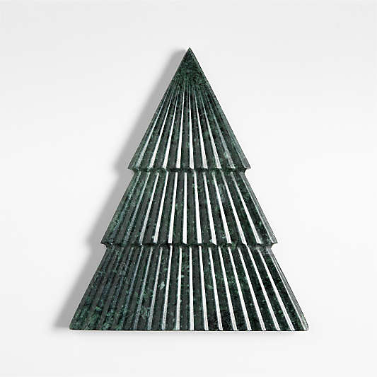 Green Marble Fluted Tree Trivet