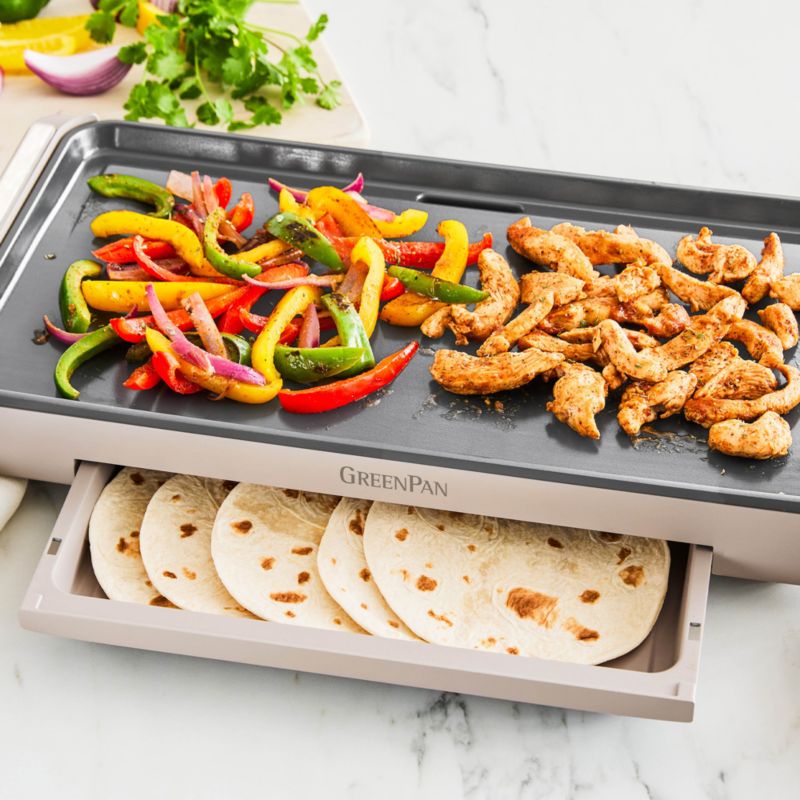 GreenPan™ Advanced Griddle with Warming Drawer in Clay - image 1 of 5