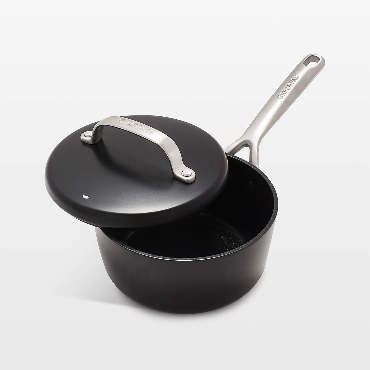 GreenPan GP5 2Qt. NonStick Ceramic Saucepan + Reviews Crate & Barrel