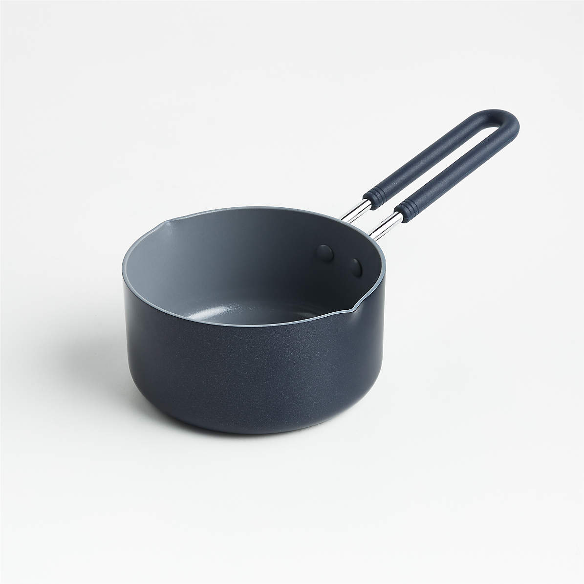 Mini Ceramic Nonstick 1-Quart Saucepan, Navy