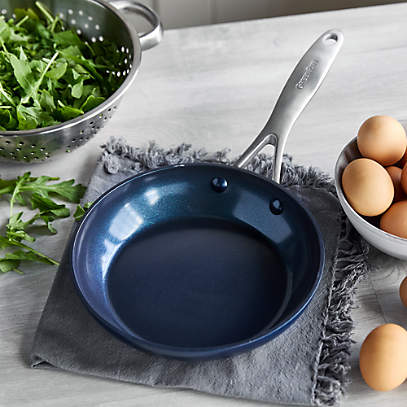 Crate&Barrel GreenPan ™ Performance Pro Midnight Blue 12 Ceramic Non-Stick Frying  Pan