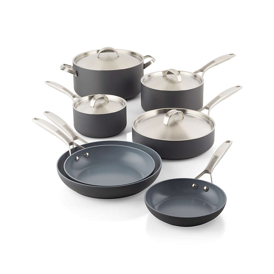 GreenPan Paris Pro 11-Pc. Ceramic Non-Stick Cookware Set - Macy's
